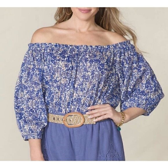 NEW Good Hart Women Canyon Floral Off-Shoulder Top , S Small - Picture 15 of 15